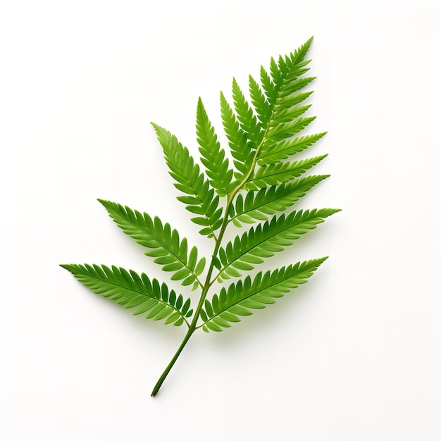 Fresh Cedar Leaf isolated on White background