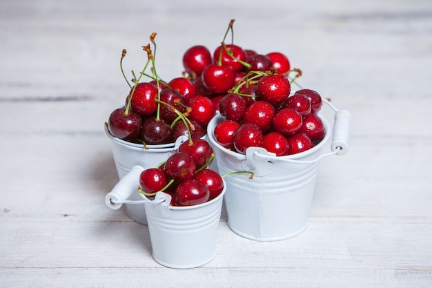 fresh cherries ready to eat