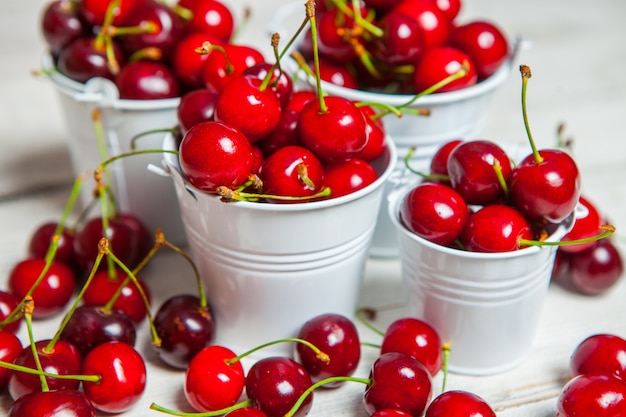 fresh cherries ready to eat