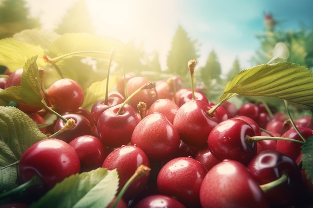 Fresh cherry Generate Ai