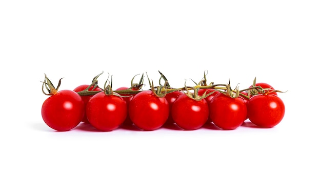 Fresh cherry tomatoes isolated