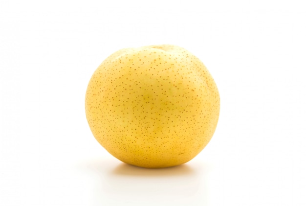 fresh Chinese pear on white background