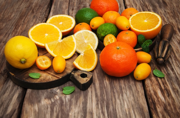 Fresh citrus fruits