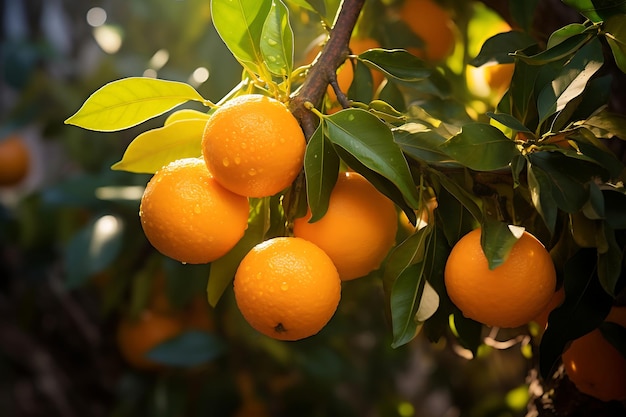 Fresh Clementines in a basket Ripe Clementine fruit