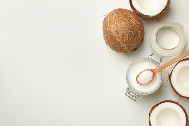 Fresh coconut and coconut milk