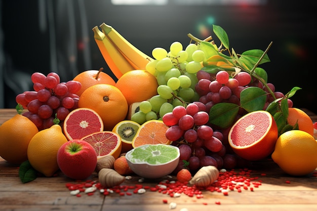 Fresh and colorful food