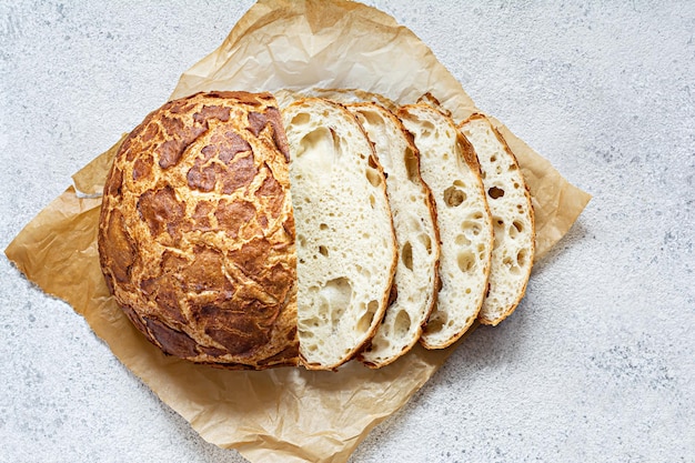 Fresh crispy Tiger Dutch bread with a delicious beautiful crust and wonderful homemade taste