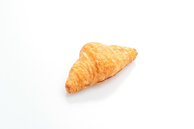 fresh croissant isolated on white background