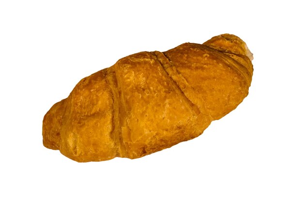 Fresh croissant isolated on the white background