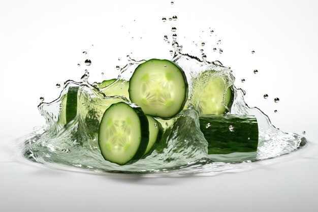 fresh cucumber slices