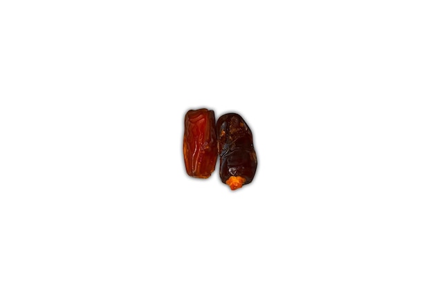 Fresh dates on White background two dates with white background