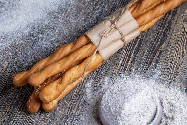 Fresh delicious bread made from flour and other natural products