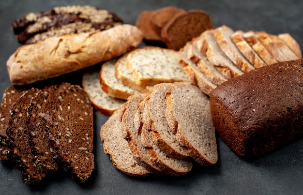 Fresh delicious homemade bread with seeds