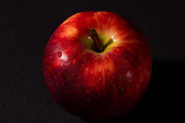 A fresh delicious red apple