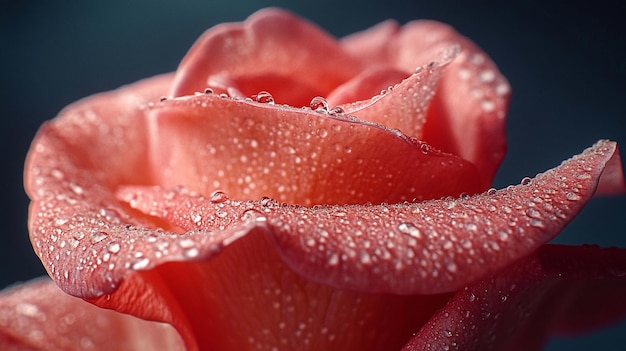 Photo fresh dewy rose petal velvety