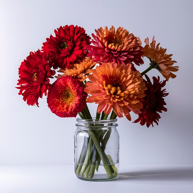 Fresh Flowers In A Jar