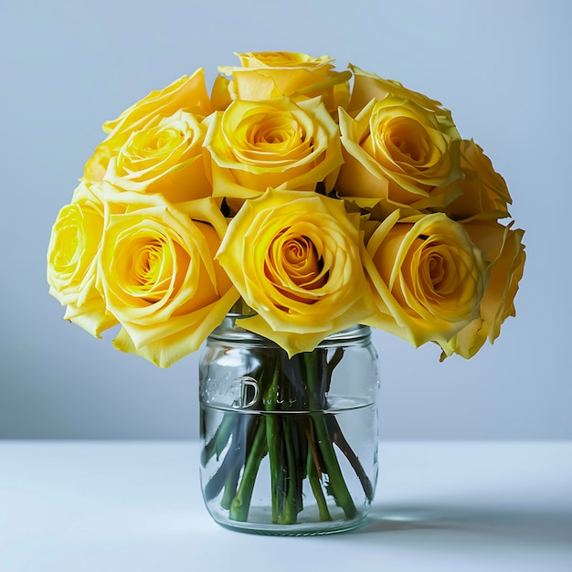 Fresh Flowers In A Jar