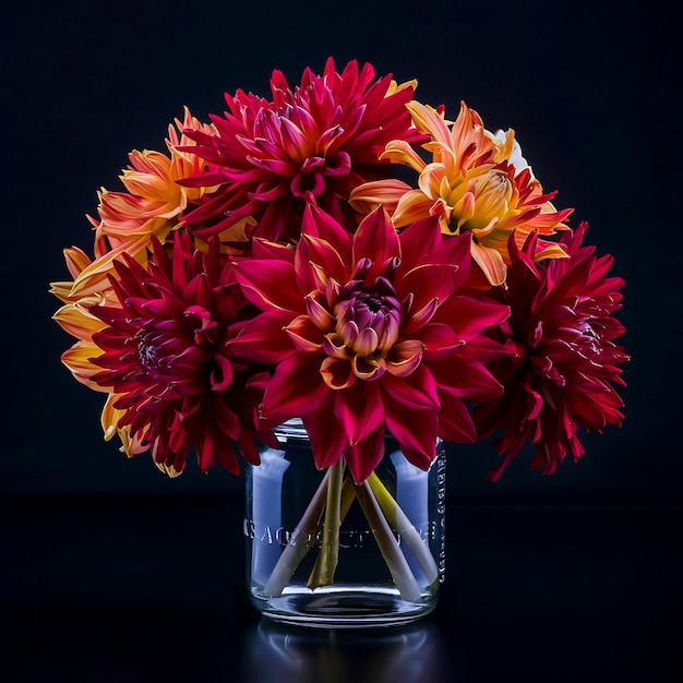 Fresh Flowers In A Jar