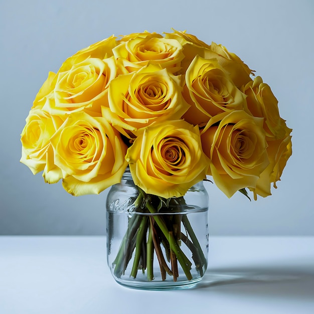 Fresh Flowers In A Jar