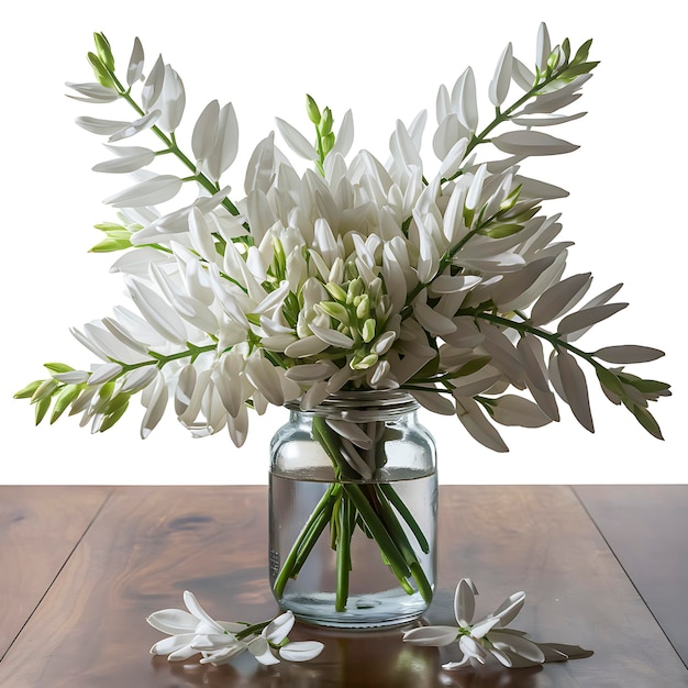 Fresh Flowers In A Jar