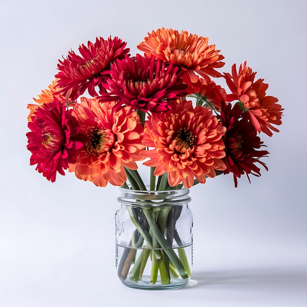 Fresh Flowers In A Jar