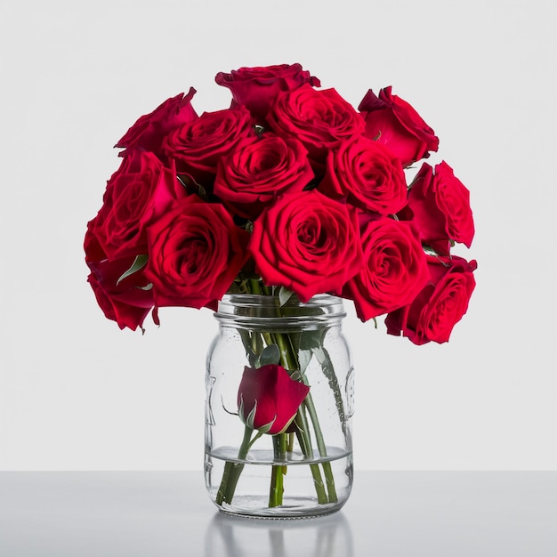 Fresh Flowers In A Jar