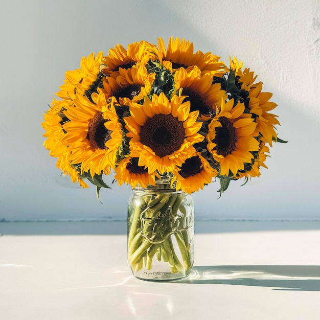 Fresh Flowers In A Jar