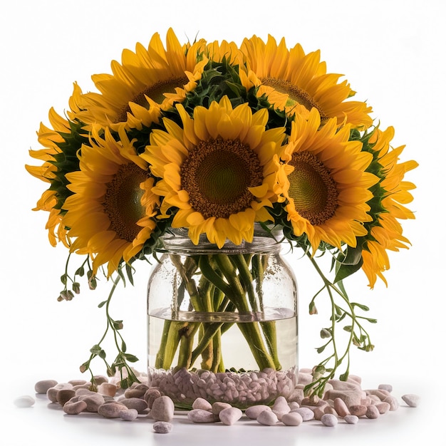 Fresh Flowers In A Jar