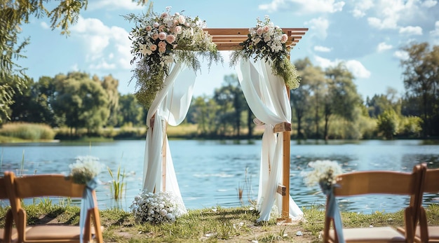 Fresh Flowers Wedding Arch