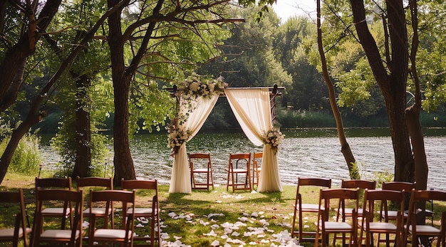 Fresh Flowers Wedding Arch