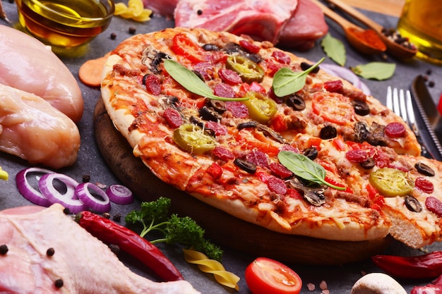 Fresh fragrant pizza from the best products