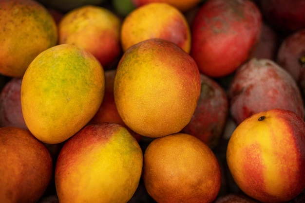 Fresh fruit as it is found in a local market Imperfecly beautiful High quality photo