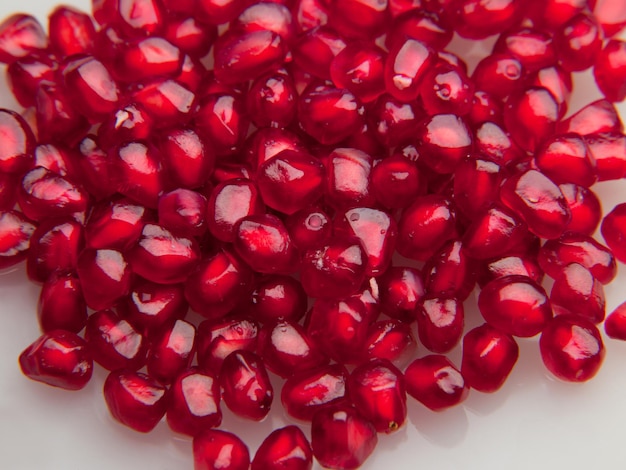 Fresh fruit pomegranate on a gray background