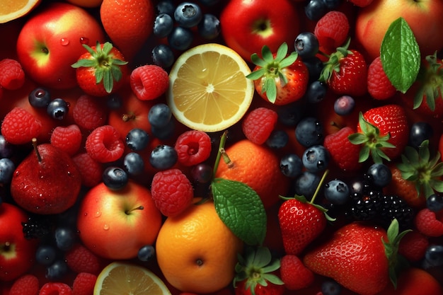 Fresh Fruits Ai generative