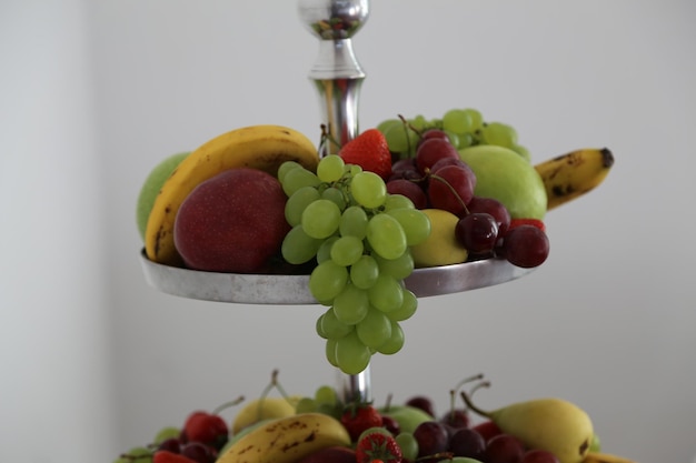 Fresh fruits assortiment on the table