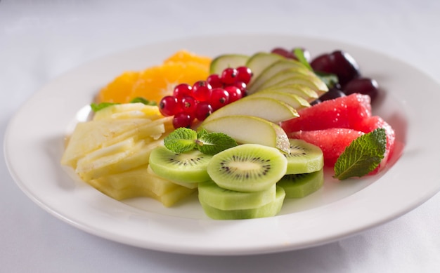 Fresh fruits and berries on the Banquet table