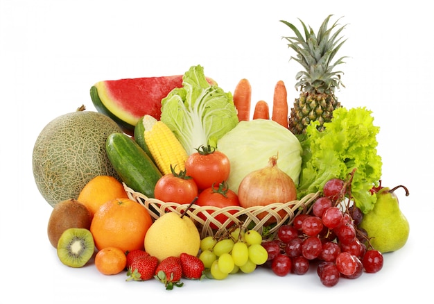 Fresh fruits and vegetables