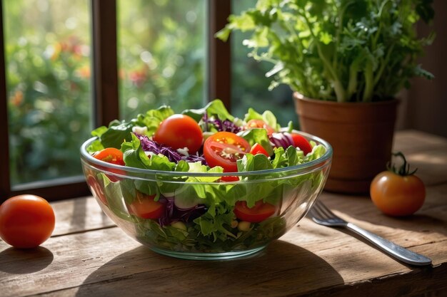 Fresh Garden Salad Bowl