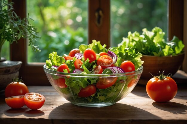 Fresh Garden Salad Bowl