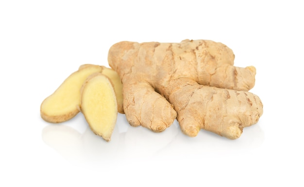 Fresh ginger isolated