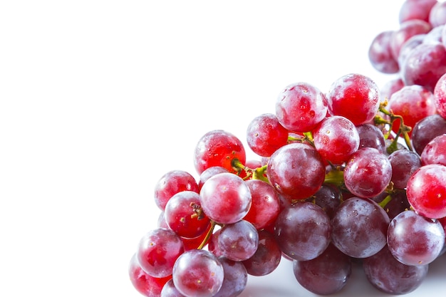 fresh grape on white background, Fruit