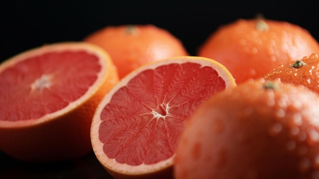 Fresh grapefruit as a background