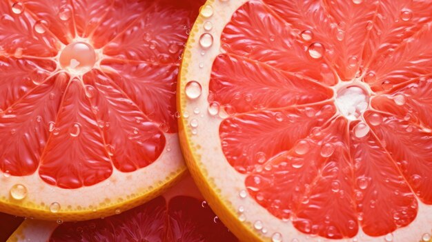 Fresh grapefruit cut in half perfect for healthy lifestyle concept