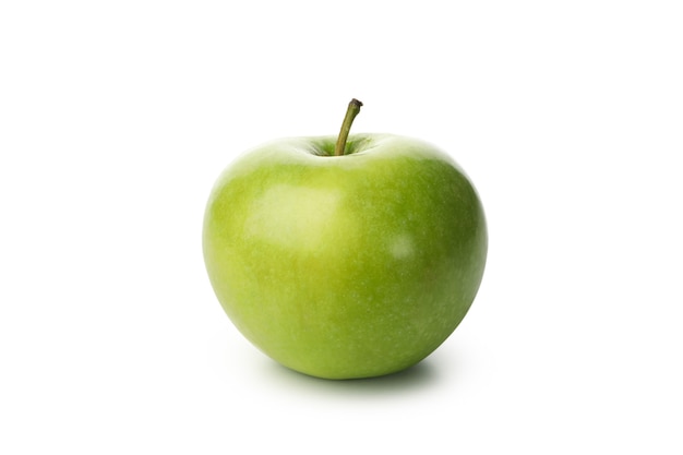 Fresh green apple isolated on white