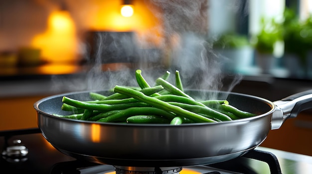 Photo fresh green beans nutritious and delicious vegetable for healthy meals and side dishes