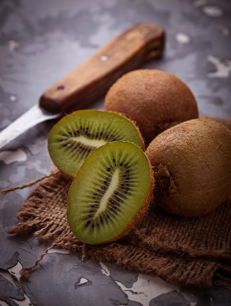 Fresh green kiwi