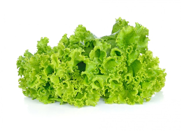 Fresh green lettuce isolated