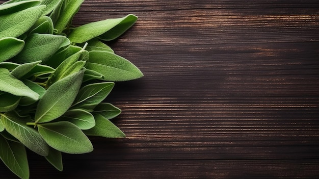 Fresh green okra on a wooden background.