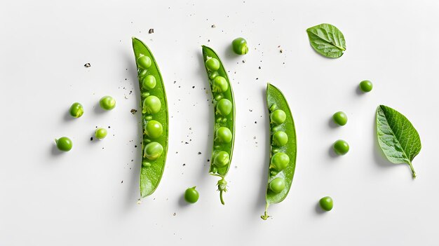 Photo fresh green peas