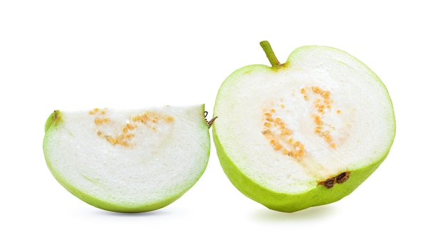 Fresh guava isolated on a white background